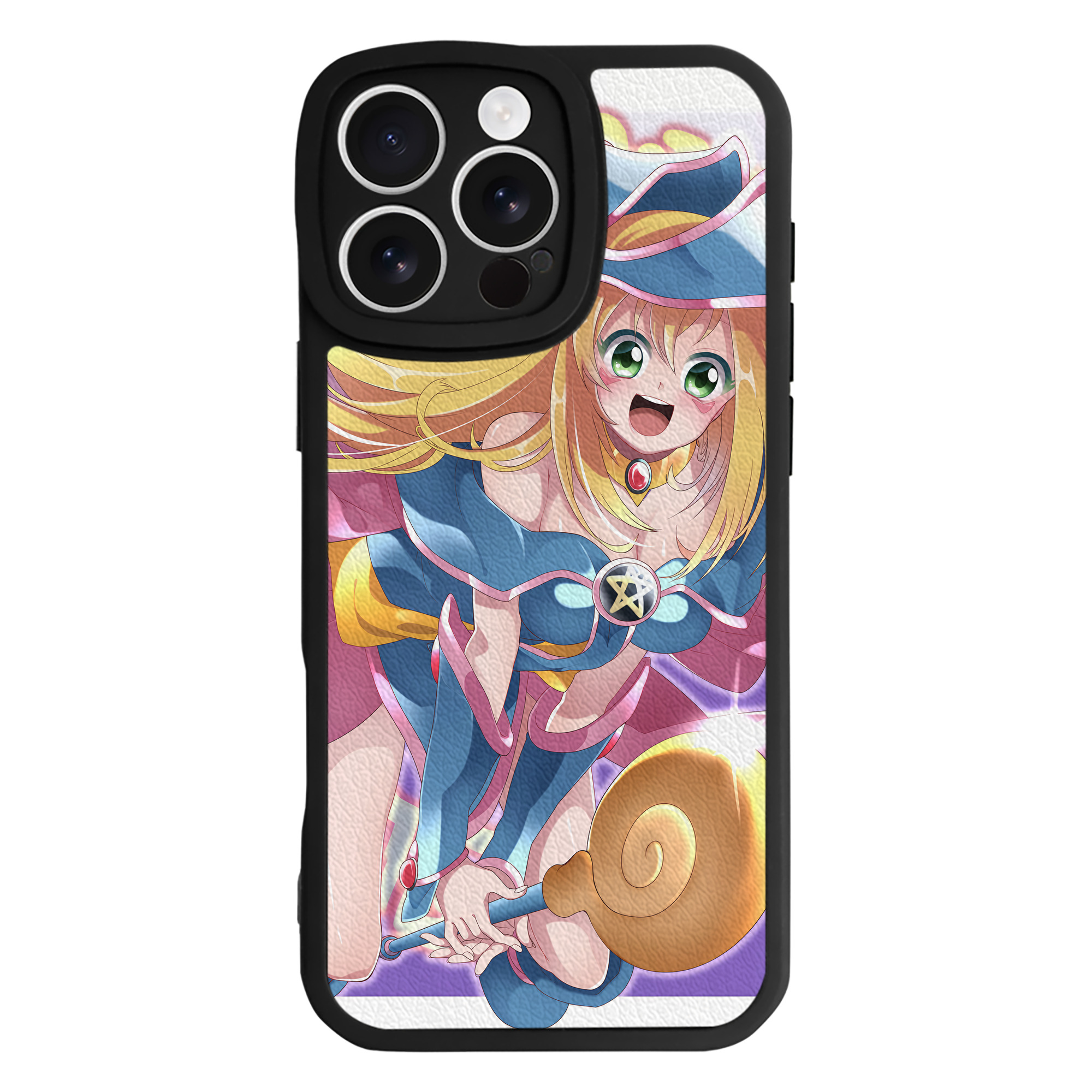 （画像用） 遊☆戯☆王 Yu-Gi-Oh! 【iPhone 16シリーズ対応】シリコンスマホケース（レザー調） 材質：シリコン